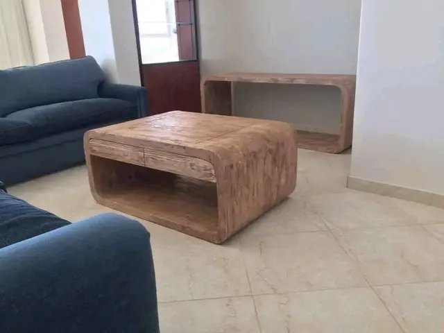 Rounded coffee table