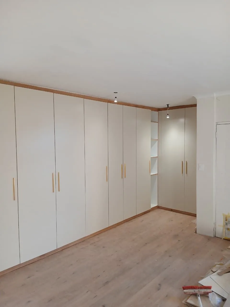 Floor-to-ceiling built-in wardrobes