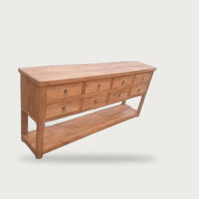 Eight-drawer console