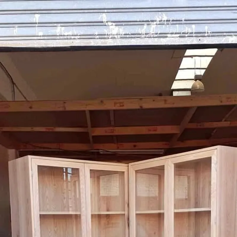 Meranti display cabinets